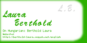 laura berthold business card